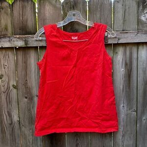 Basic Editions Red Tank Sz. S